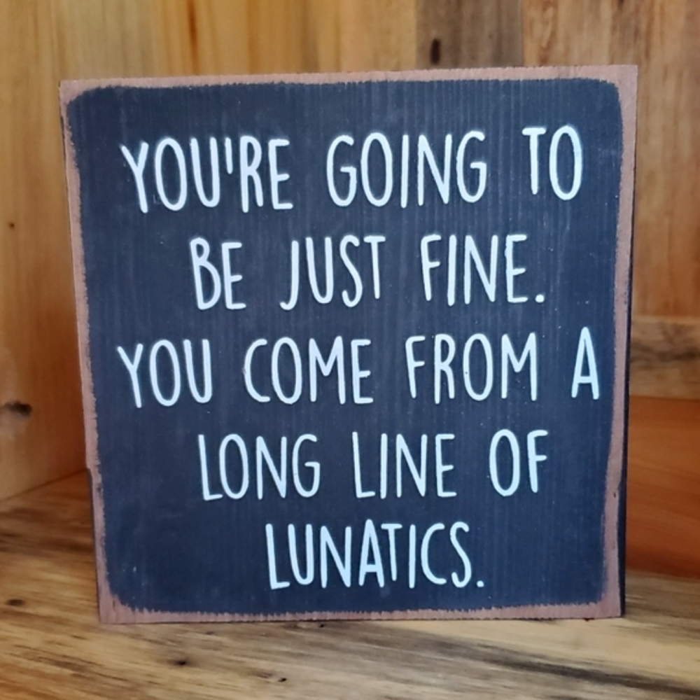 Handmade Funny Wood Sign